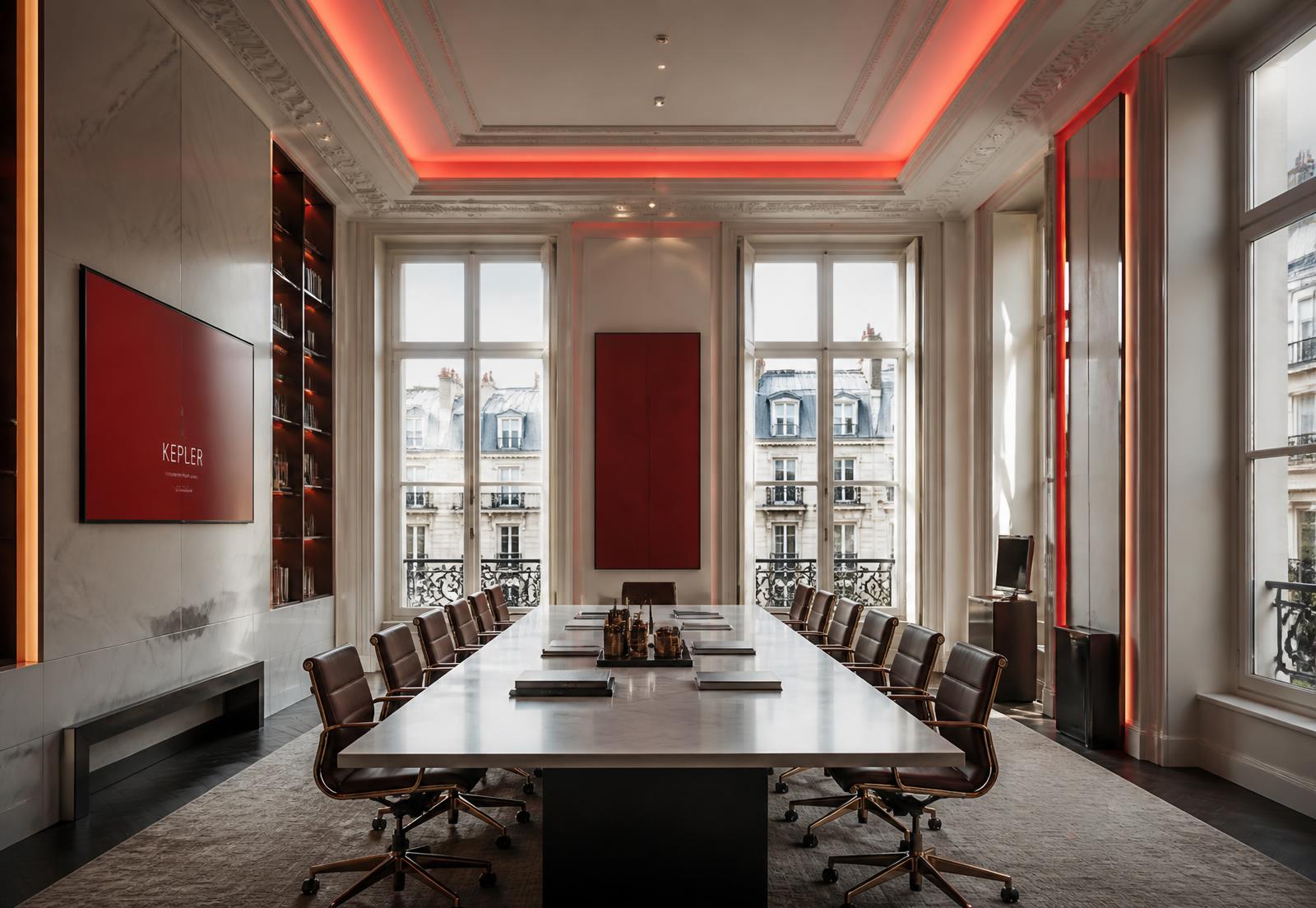 Salle de conseil du Cabinet Alliance Paris, architecture parisienne contemporaine